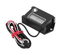 Wakects Tacómetro Digital LCD Tacómetro Medidor de Horas Probador de RPM, Batería Interna, hasta 60000 RPM, para Motores de 2/4 Tiempos, Motocicletas, Vehículos Todo Terreno, Motores Marinos