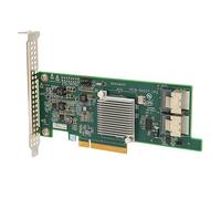Wakects Tarjeta de Matriz de Discos, Tarjeta PCI E X8 SAS HBA 2 Interfaces Mini SAS Ancho de Banda de 6 Gbps Admite Discos de 16 TB Compatible con Ranura X8 X16 para Base de Datos de