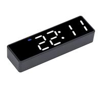 Wakects Temporizador de Entrenamiento, Temporizador Digital LED ABS con Pantalla de 12 H 24 H, Parte Trasera Magnética, Batería de 1500 MAh, 5 Botones, Reloj de Escritorio Electrónico Compacto para