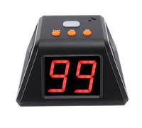 Wakects Temporizador Digital de 4 Caras, Temporizador de Cuenta Atrás de 4 Caras ABS con Pantalla LED de 1, Pulgadas, 3 Tiempos Preestablecidos, Configuración de 0 a 99 Segundos, 5 Niveles de Brillo