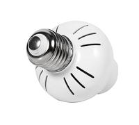 Wakects Toma de Sensor de Movimiento E27 Toma de Sensor de Luz de Microondas ABS 100 a 240 V Detección de 360 grados Retardo de 40 S Instalación Fácil para Armarios Escaleras Sótanos Garajes