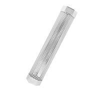 Wakects Tubo Ahumado de Acero Inoxidable de 12 Pulgadas para Parrilla de Barbacoa, Diseño Hexagonal con Gancho para Cepillo, Flujo Uniforme de Humo, Funciona con Chips de Pellets para Carne, Queso,