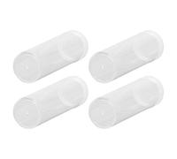 Wakects Tubo de Moneda Transparente Redondo, Soporte de Almacenamiento de Monedas de Plástico con 2 Esponjas de Cojín para de 25 Mm, Solución Ideal de Recolección de a Largo Plazo, para Cuartos y