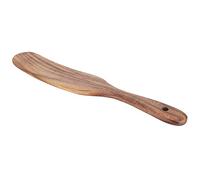Wakects Utensil de Cocción de Madera de Tala de Teca con Agarre Liso, Material de Grado Alimenticio para Cocción Segura, Detalles Procesados Proporcionan un Agarre Cómodo (25.5 * 6 raspador de teca)