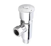 Wakects Válvula de Descarga para Inodoro, Pulsador Manual de Aleación de Zinc, Rosca G1/2, Kit de Reparación para Tanque de Inodoro con Estructura Estable