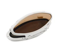 Wakects Ventana de Portillo de Apertura Ovalada, Portillo Impermeable con Mosquitera para Yates, Barcos, Barcos, RV, 470x210mm