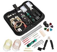 Wakects W006 Kit de Herramientas de Reparación de Guitarras para Guitarras Eléctricas y Clásicas, También Adecuadas para Ukelele y bajo, en Materiales Sostenibles de y de