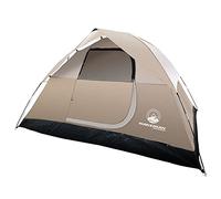 Wakeman 4-Person Rebel Bay Tent by Outdoors, Resistente al Agua, con bragueta extraíble para Lluvia y Bolsa de Transporte, Tienda de campaña (Bronceado), Unisex, Canela