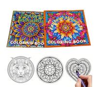 WakiHong 2 Piezas Mandalas Colorear Adultos Libros De Colorear Para