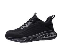 WaKsazlz Zapatos de Seguridad Hombres Mujeres Zapatos de Trabajo Impermeables Ligeros Puntera de Acero Deportivos Antideslizantes Transpirables EU 35-48