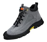 WaKsazlz Zapatos de Seguridad Zapatos de Trabajo para Hombre Ligeros Transpirables Zapatos de Protección Zapatos con Puntera de Acero Antideslizantes Amortiguación EU 37-46