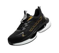 WaKsazlz Zapatos de Trabajo Zapatos de Seguridad para Hombre Zapatos de Punta de Acero Antideslizantes Transpirables Moda Ligera y Cómoda