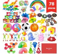 WAKSOX Piñata Cumpleaños Infantil, 78 Juguetes de Fiesta a Granel ,Rellenar Bolsas Fiesta Carnival Party Toys Favores de Fiesta de Cumpleaños, Navidad para Niñas Niños Carnavales