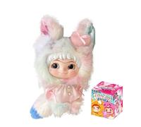 Wakuku Fox & Bunny Trick Or Treat Serie Blind Box Action Doll Misterio Box Lindo Juguete aleatorio Regalo de Cumpleaños Halloween Colección de Regalo Juguete, 1 unidad