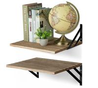 Walasis Estante de Pared 30cm de Profundidad Estante de Pared de Madera: Estantes Rústicos de 40cm de Ancho para Paredes, Estante de Madera para Cocina, Baño, Salón - Gran Estante Flotante para Router