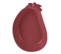 Wald Terrina Manzana de cerámica, arcilla de alta calidad - Fuente para cocción en horno y microondas, ideal para servir en mesa pasta, carne, perca y verduras - Diferentes formas y colores (Melenjena