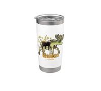 Walden Colorado USA Moose Watching - Recuerdo gráfico novedoso Vaso térmico de acero inoxidable de doble pared