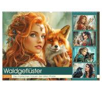 Waldgeflüster. Die mystischen Frauen der alten Pfade (Wandkalender 2026 DIN A2 quer), CALVENDO Monatskalender: Die geheimnisvolle Verbindung zwischen ... mystisch-verzierten, mittelalterlichen Welt