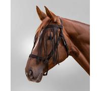 Waldhausen Cabezada de Pastoreo con Flecos Antimoscas, Negro - Pony Waldhausen