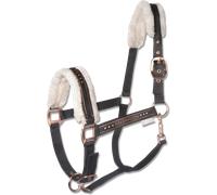 Waldhausen Cabezada Elegant, Negro/Oro Rosa - Pony Waldhausen