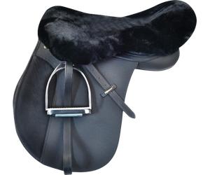 Waldhausen Cubresilla de Piel de Cordero, Negro - 1 pieza Waldhausen