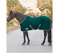 WALDHAUSEN ECONOMIC - Manta de forro polar con correas cruzadas, longitud de espalda 155 cm, color verde abeto y piedra