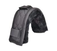 WALDHAUSEN Lammfell Nasen- und Genickpolster, 28 cm, Schwarz, Schwarz