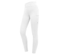 WALDHAUSEN Leggings de equitación para niños Ella White Turnier, azul, 128