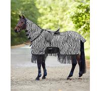 Waldhausen Manta Antimoscas de Paseo con Flecos, Zebra - 125 cm Waldhausen