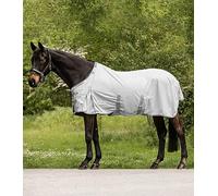 Waldhausen Manta antimoscas Protect con cinturón para el vientre, color gris plateado y gris, 145 cm