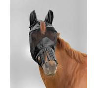 Waldhausen Máscara Antimoscas Premium con Orejas y Flecos para la Nariz, Negro - Cob Waldhausen