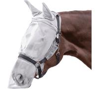 Waldhausen Máscara Antimoscas Premium para Cabezada con Protección para Orejas y Nariz, Gris Plata - Pony Waldhausen