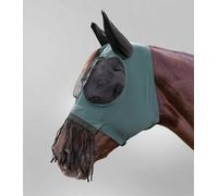 Waldhausen Máscara Antimoscas Puck con Flecos para la Nariz, Verde Pino - Cob Waldhausen