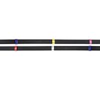 Waldhausen Riendas Antideslizantes con Marcas de Color, Full, Negro - 1 uds. Waldhausen
