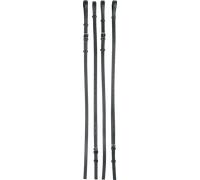 Waldhausen Riendas de Entrenamiento para Cuerda de 2 Piezas Full, Negro - 1 pieza Waldhausen