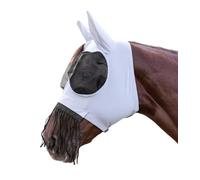 Waldhausen Shetty - Máscara de mosca con flecos nasales, color gris plateado
