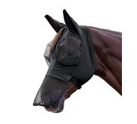Waldhausen Shetty - Máscara de mosca con protector nasal, color negro