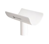 WALDHAUSEN Soporte para barra de pilones, plástico, color blanco