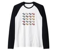Waldhorn Art Orquesta Banda de Brass Banda Hornista Camiseta Manga Raglan