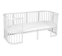 Waldin Extensión para Cuna 7in1 hasta 174 cm y Cama Infantil, Kit de Extensión Práctico, SIN Cama, Blanco