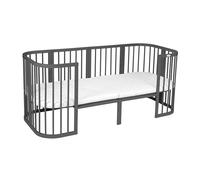 Waldin Extensión para Cuna 7in1 hasta 174 cm y Cama Infantil, Kit de Extensión Práctico, SIN Cama, Grafito