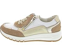 Waldläufer Cordones deportivos beige, Toffee Gold White, 39 EU Ancho