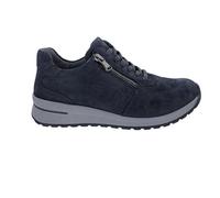 Waldläufer H-Inessa 928002-192-217 - Zapatos bajos con plantilla suave de piel nobuck ligeramente brillante, azul marino y azul marino, azul, 40 EU Ancho