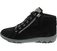 Waldläufer H-Teresa Botas con Cordones Negro, Pizarra negra, 41 EU Ancho