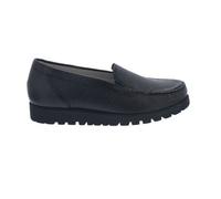 Waldläufer Hegli Mocasines Suela Perfil,Cuero de Ciervo (Ciervo ) Negro Ancho H