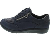 Waldläufer K-IRA 634K02-304-845 - Zapatos bajos (Denver/jiraffestretch/Taipei, azul marino/Notte, ancho K azul), azul, 37 EU Ancho