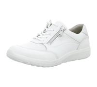 Waldläufer K-Ira OrthoTritt 634K02-309-663 - Zapatos bajos de piel lisa con elástico, color blanco/plata, ancho K blanco, Blanco, 40 EU Ancho