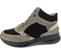 Waldläufer K-Janka Botas con Cordones Gris, Storm Black Iron, 40 EU X-Ancho