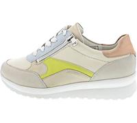 Waldläufer K-Sunny - Zapatillas deportivas bajas, color beige, Perl Lightgold Lime, 41 EU X-Ancho