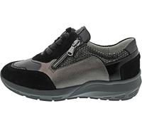 Waldläufer M-Tonia Cordones Deportivos Negro, Pizarra negra, 37.5 EU X-Ancho